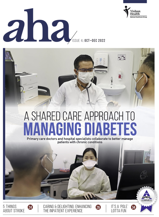 Cover page of aha magazine featuring Shared Care programmes